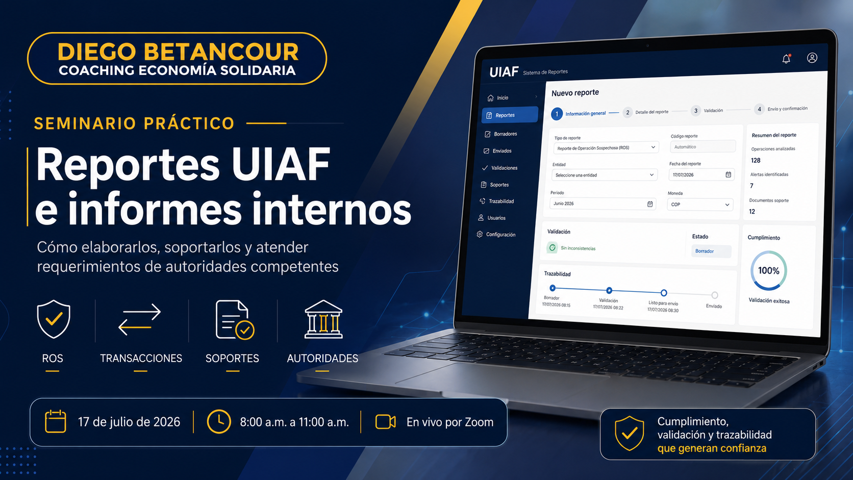 Seminario práctico Reportes UIAF e informes internos del SARLAFT