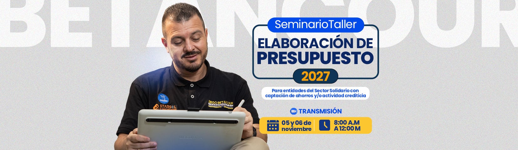 Seminario Taller · Elaboración de Presupuesto y Proyecciones 2027 · Jueves 5 y Viernes 6 de noviembre 2026